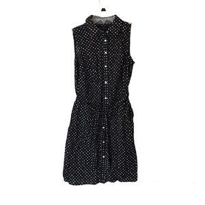 Tommy Hilfiger Polka Dot Preppy Button Front Multicolor Dress Size 4